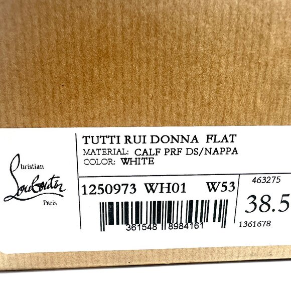 Christian Louboutin TUTTI RUI Donna Perforated Leather Sneakers Flat Shoes - Picture 16 of 16